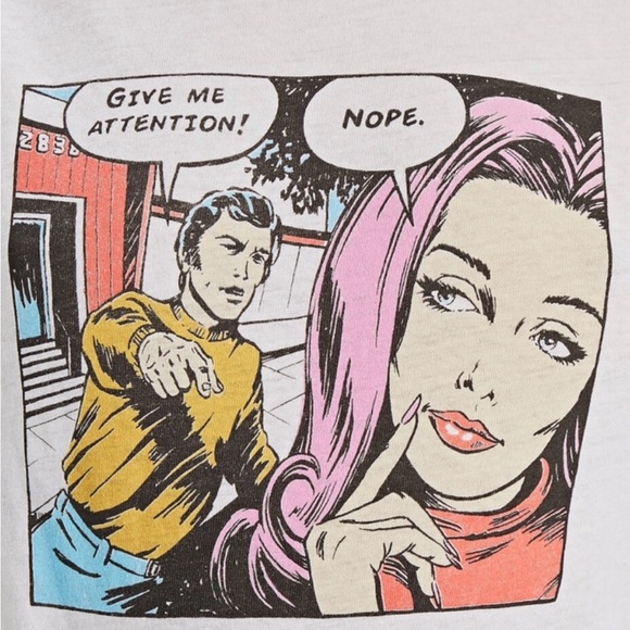 Re/Done White Graphic Tee with Pop Art Design - Picture 2 of 4